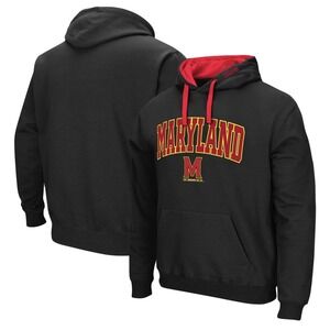 NWT Fanatics Men's Black University Of Maryland Terrapins Pullover Hoodie SZ LG